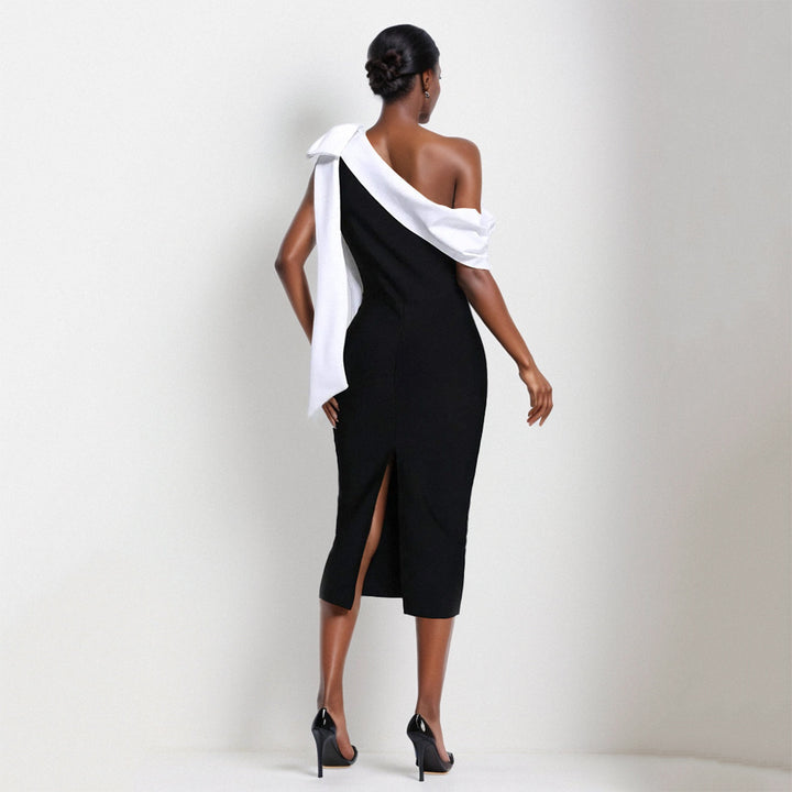 Vestido Asimetrico Elegancia